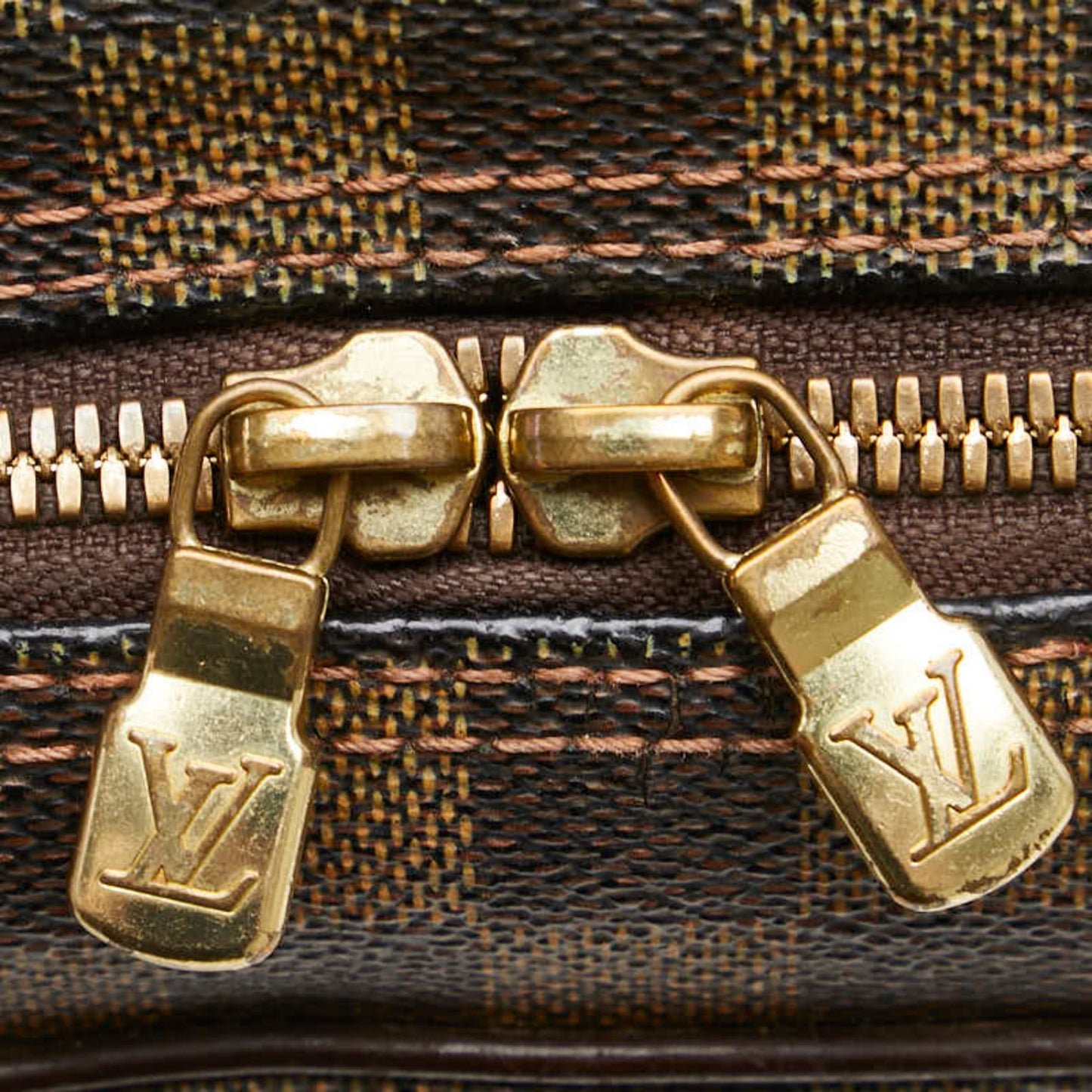 Louis Vuitton Damier Brown Pvc Leather Shoulder Bag