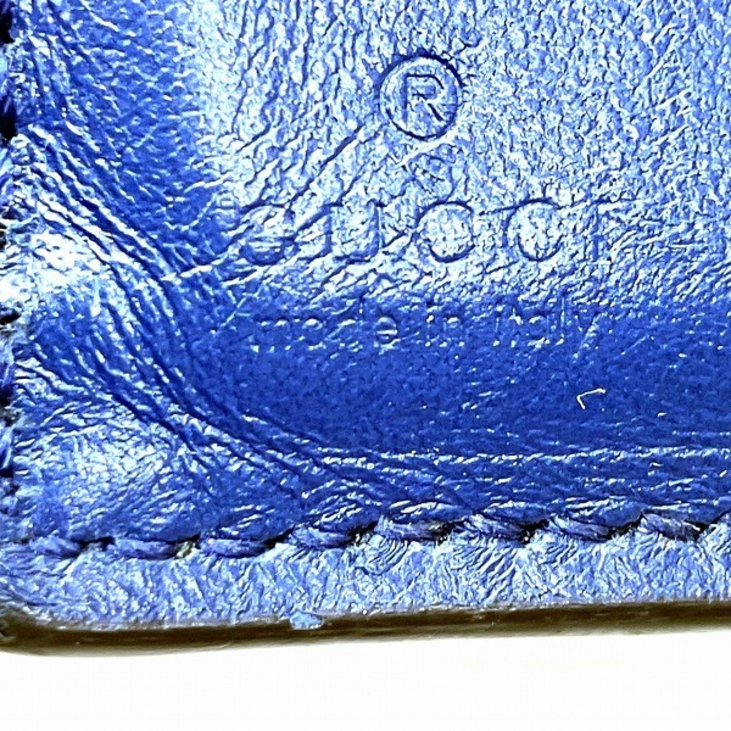 Gucci Blue Leather Wallet (Bi-Fold)