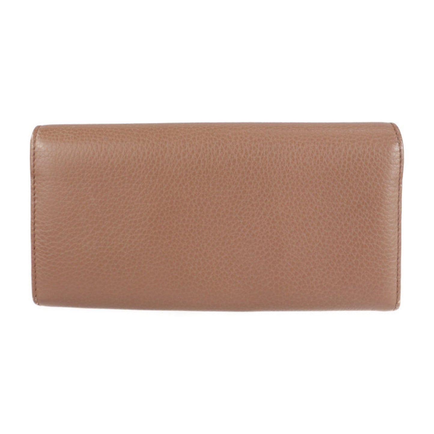 Gucci Gucci Swing Brown Pink Leather Long Wallet (Bi-Fold)