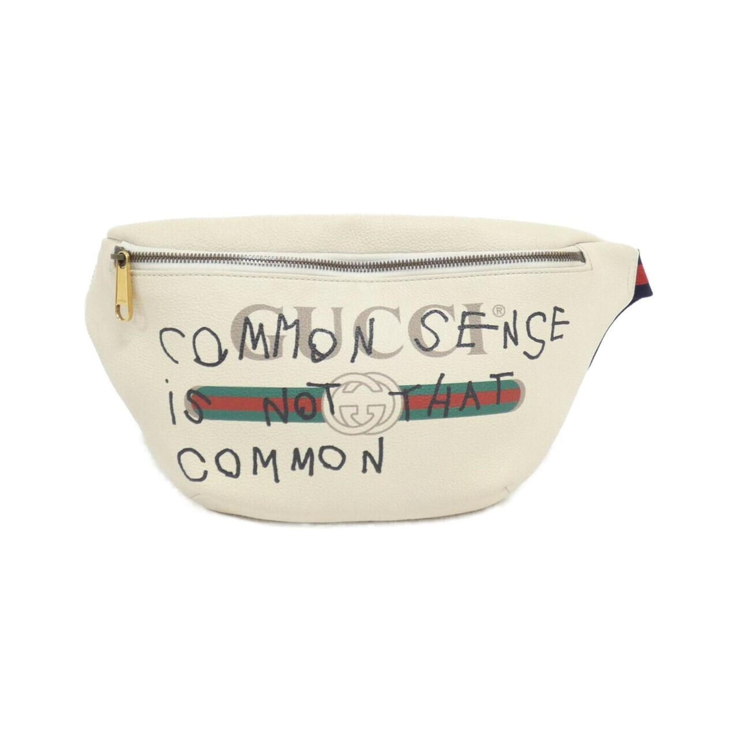 Gucci White Leather Fanny Pack ()