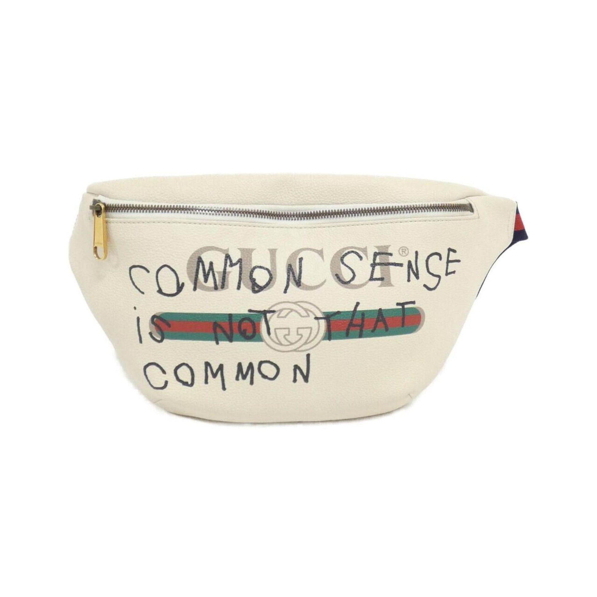 Gucci White Leather Fanny Pack ()