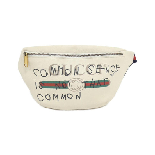 Gucci White Leather Fanny Pack ()