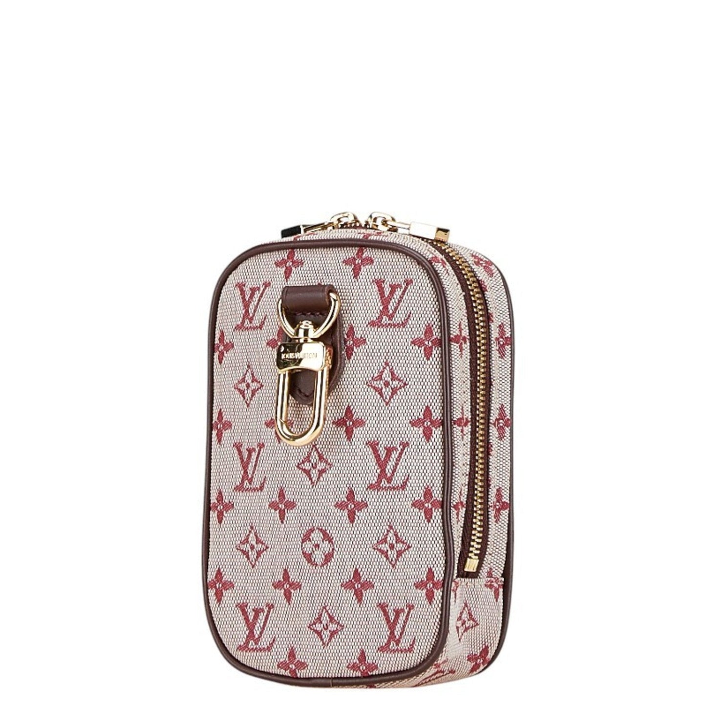 Louis Vuitton Cherry Red Color Canvas Leather Shoulder Bag