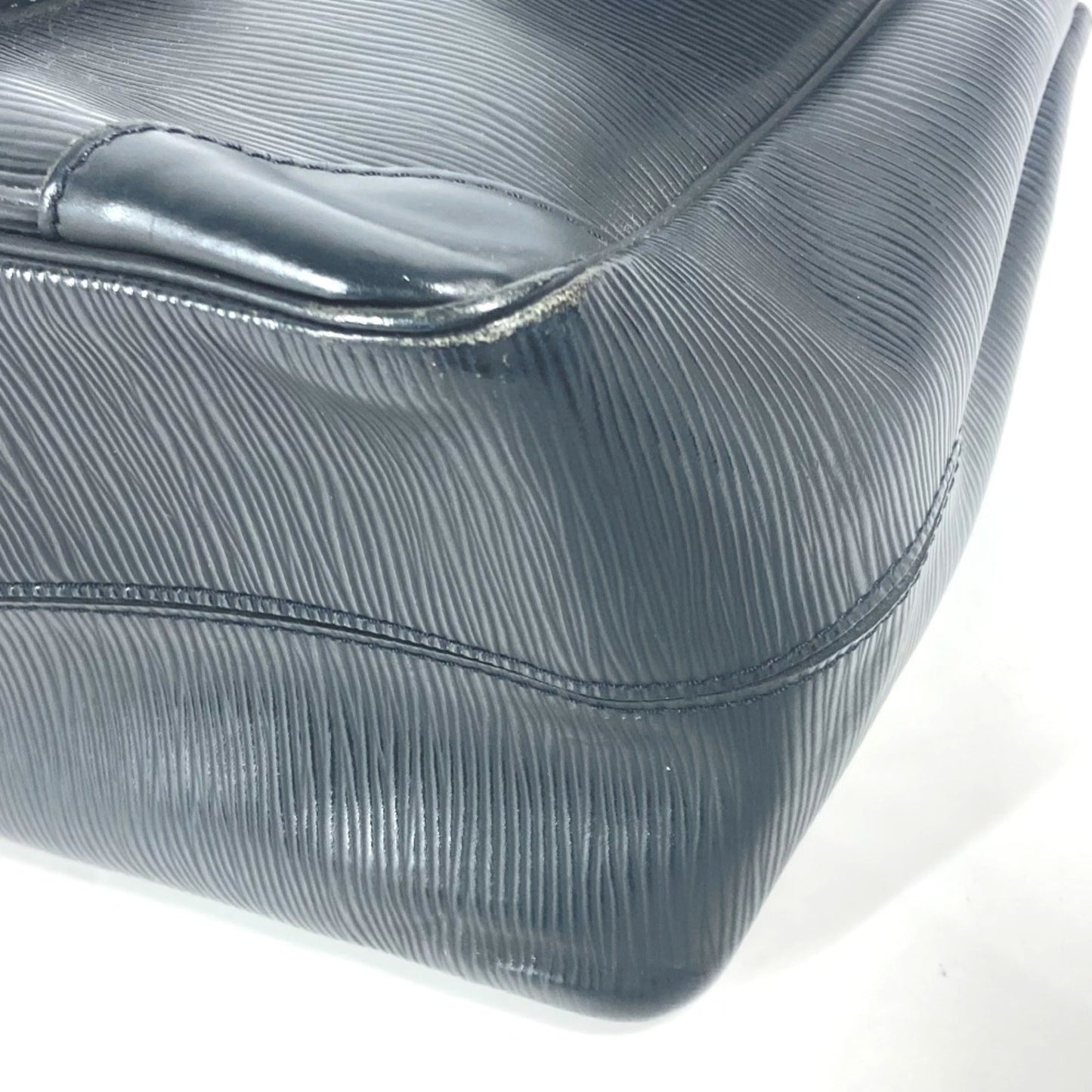 Louis Vuitton Black Noir Epi Leather Shoulder Bag Tote Bag