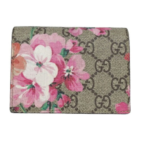 Gucci Gg Blooms Beige Pink Gg Supreme Wallet (Bi-Fold) ()