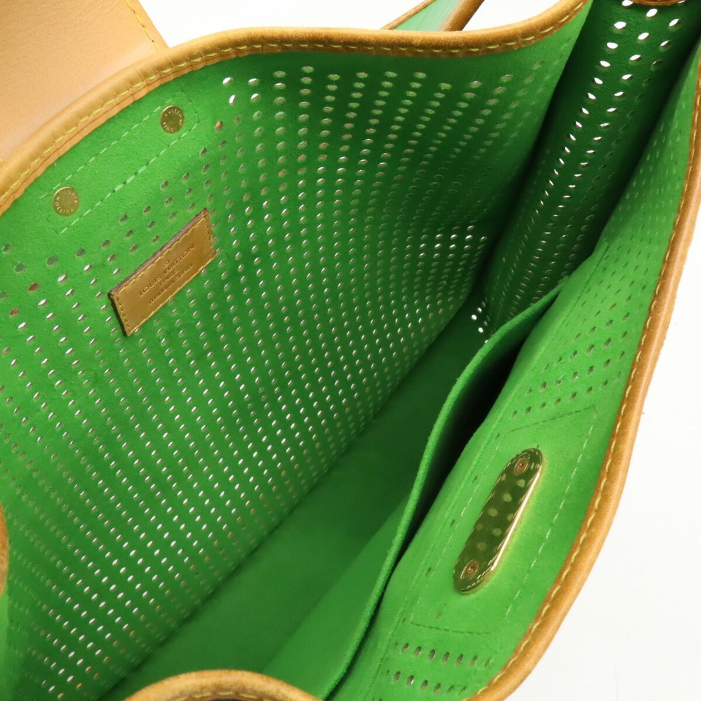Louis Vuitton Black Green Monogram Vert Monogram Perforated Shoulder Bag