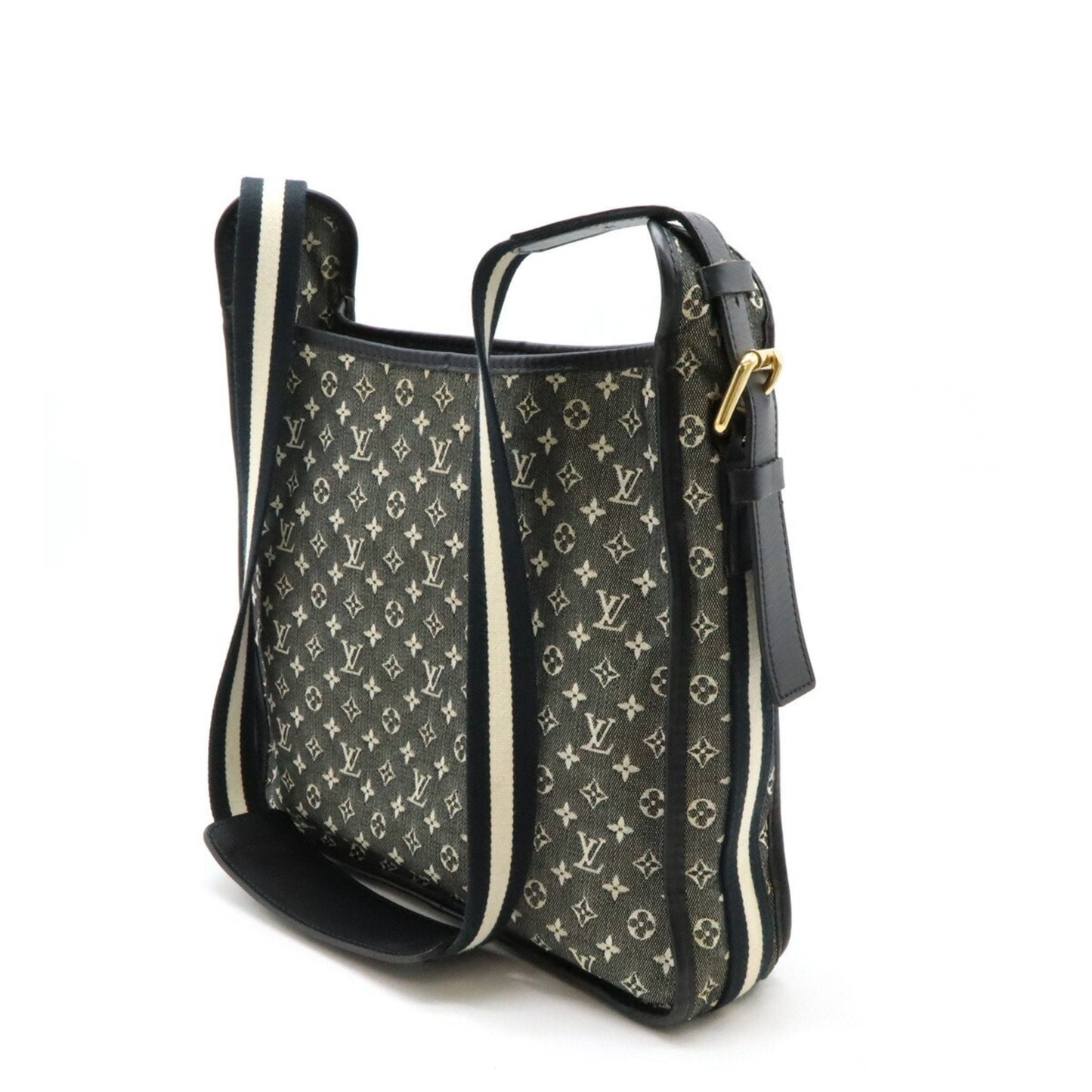 Louis Vuitton Noir Canvas Leather Shoulder Bag