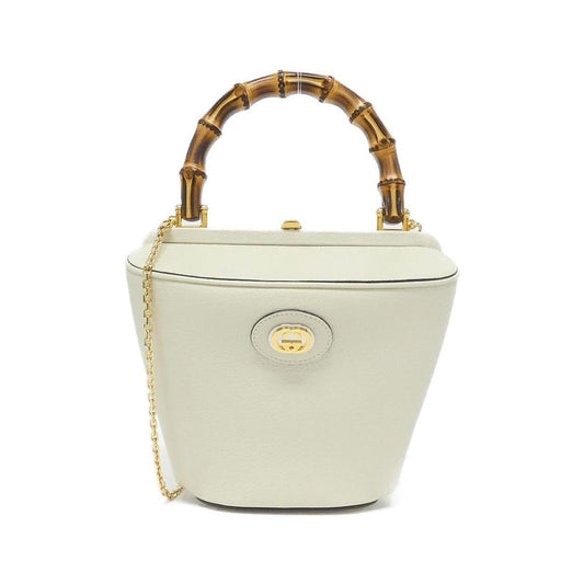 Gucci White Leather Handbag ()
