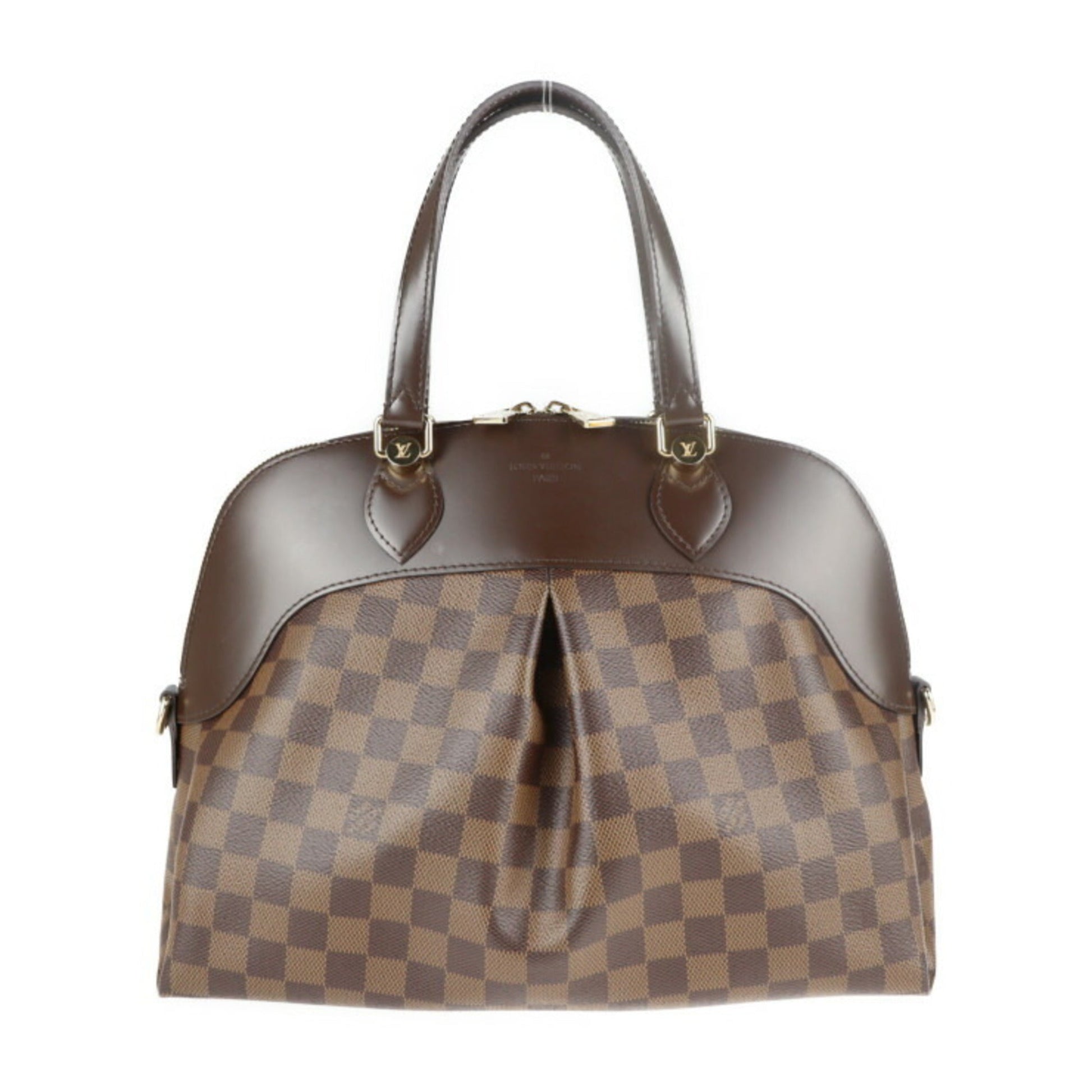 Louis Vuitton Brown Damier Canvas Handbag Shopping Bag Shoulder Bag Tote Bag ()