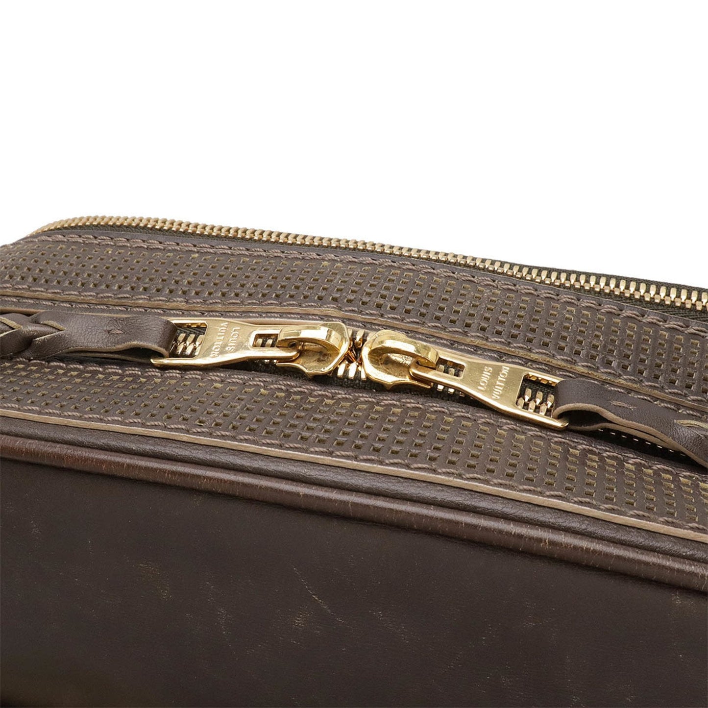Louis Vuitton Brown Leather Shoulder Bag
