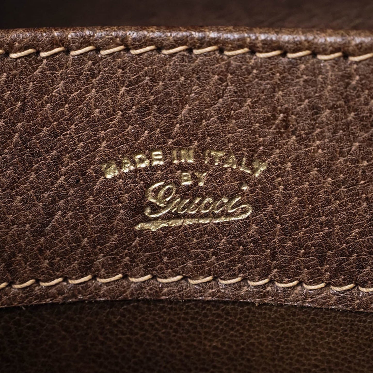 Gucci Brown Leather Shoulder Bag