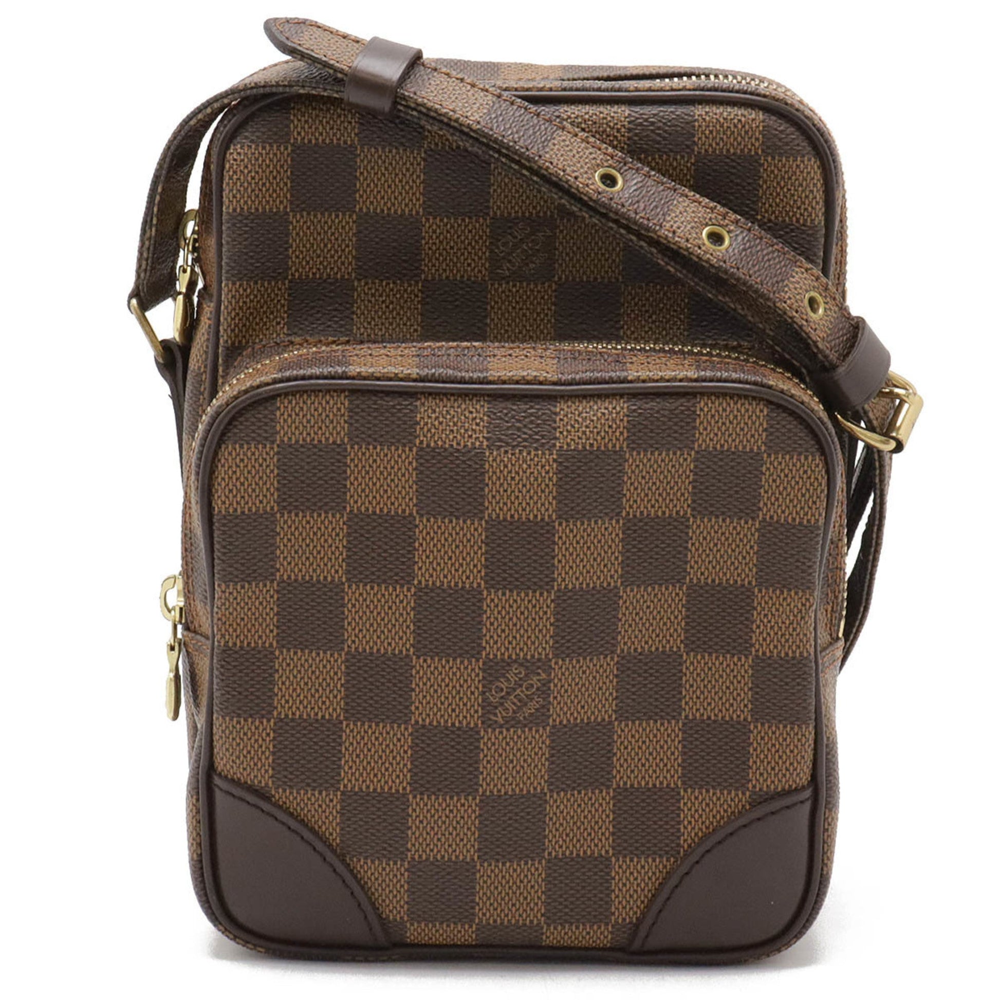 Louis Vuitton Brown Damier Canvas Pvc Shoulder Bag ()