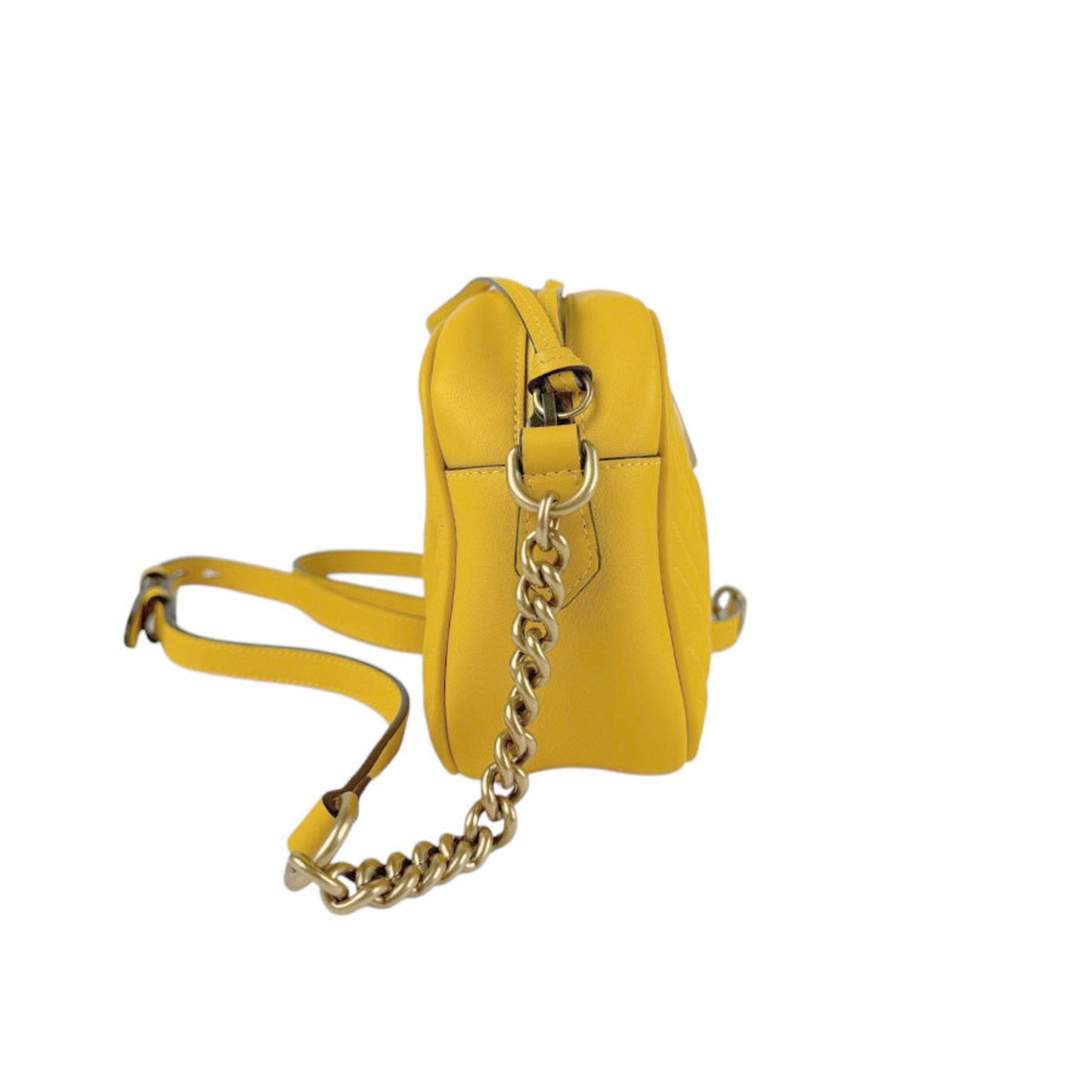 Gucci Yellow Leather Shoulder Bag