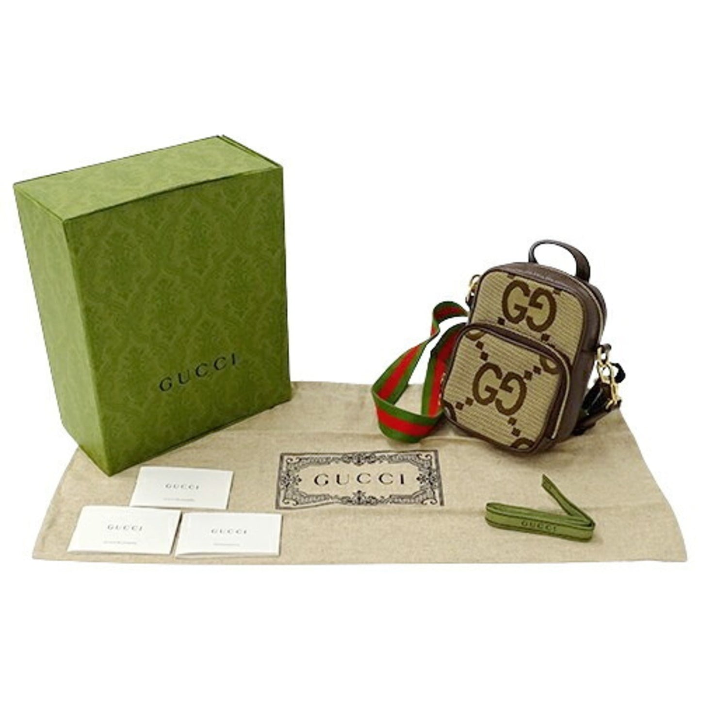 Gucci Beige Brown Gg Canvas Shoulder Bag