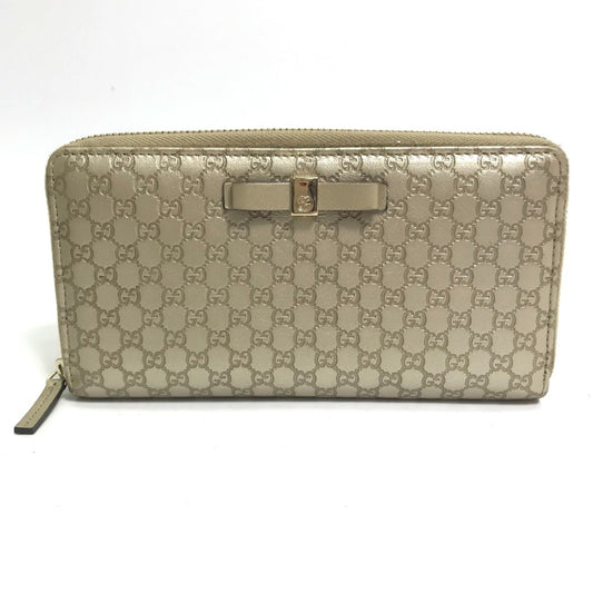 Gucci Gold Leather Long Wallet (Bi-Fold) ()