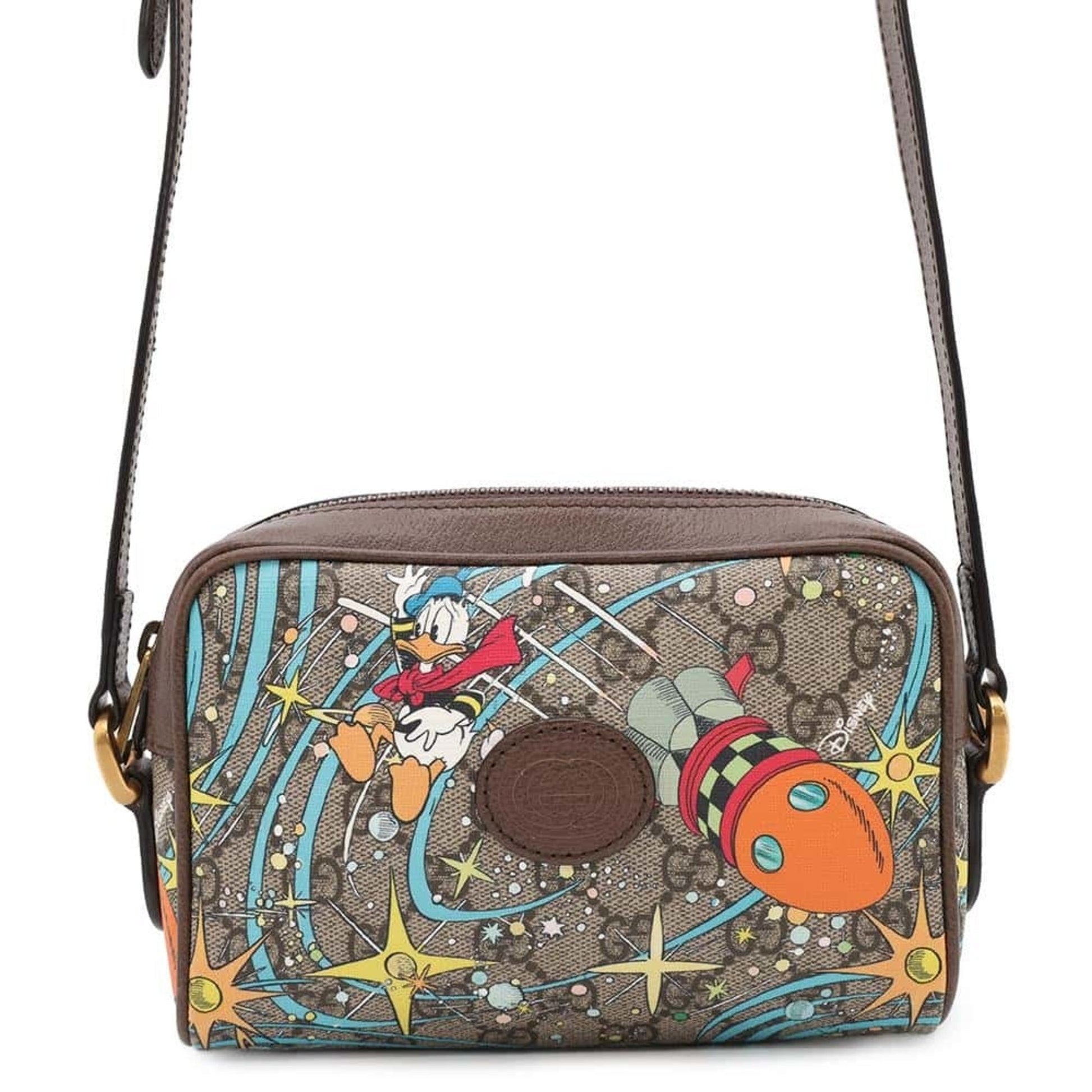 Gucci Beige Brown Gg Supreme Leather Shoulder Bag ()