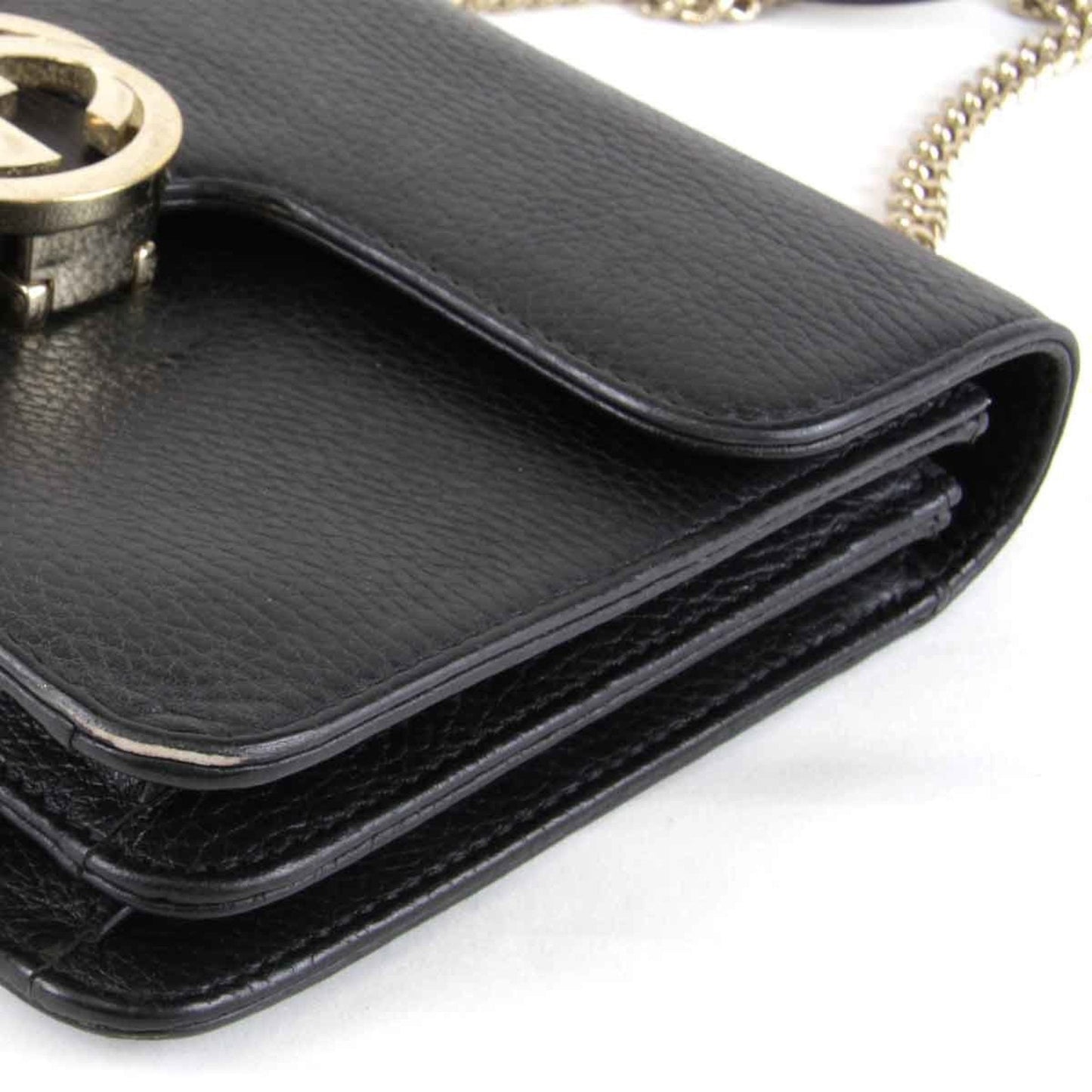 Gucci Black Leather Shoulder Bag