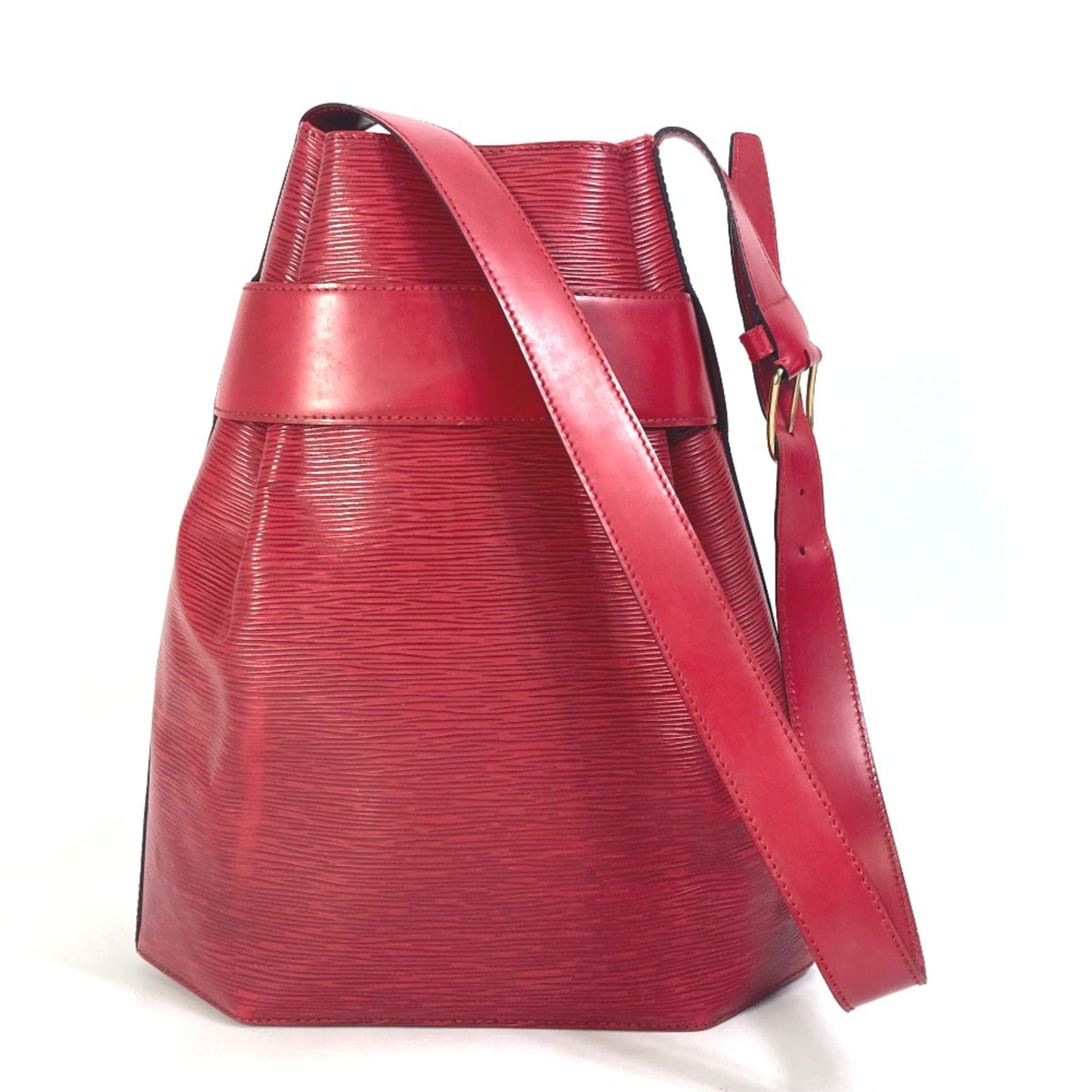 Louis Vuitton Red Leather Shoulder Bag