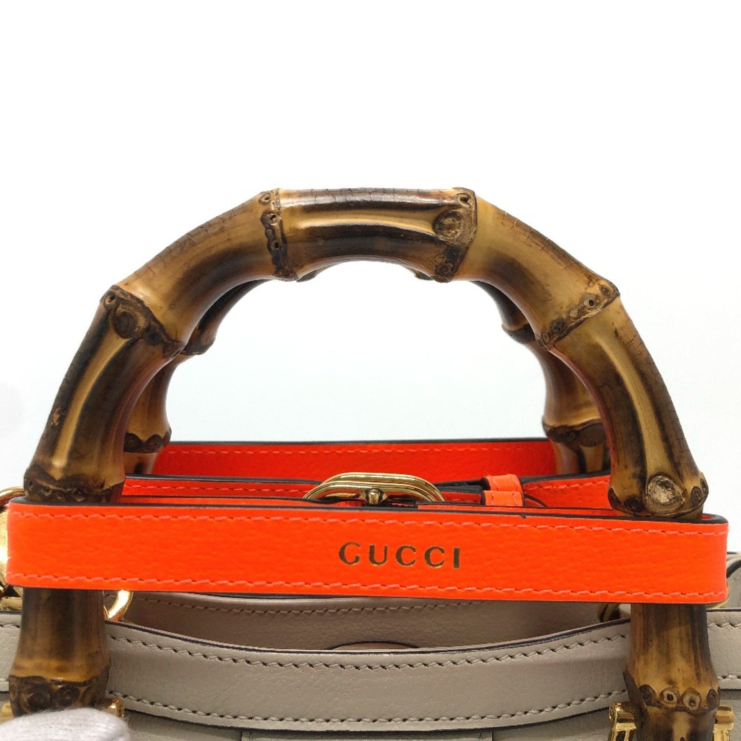 Gucci White Leather Shoulder Bag