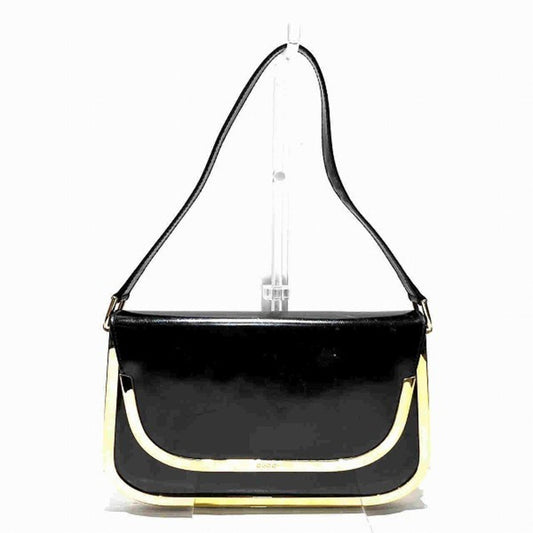 Gucci Black Patent Leather Handbag Shoulder Bag ()