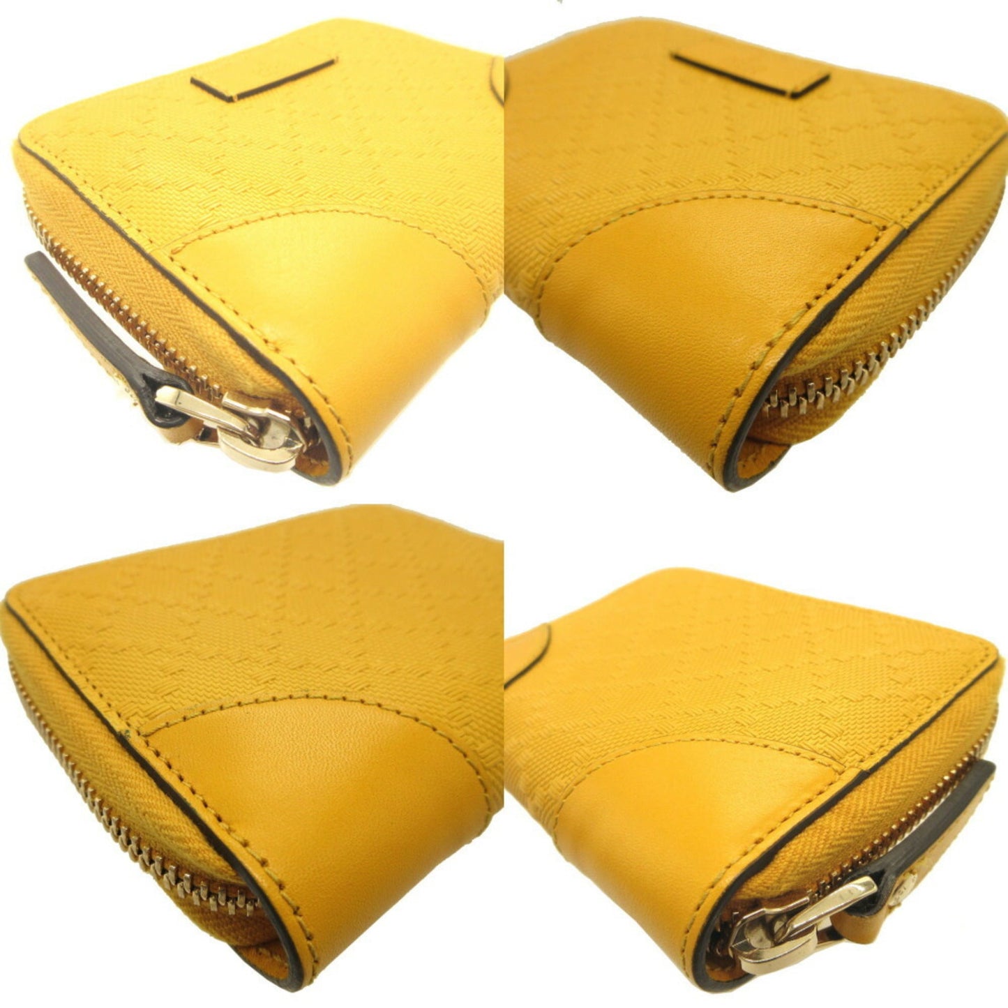 Gucci Yellow Leather Coin Purse/Coin Case