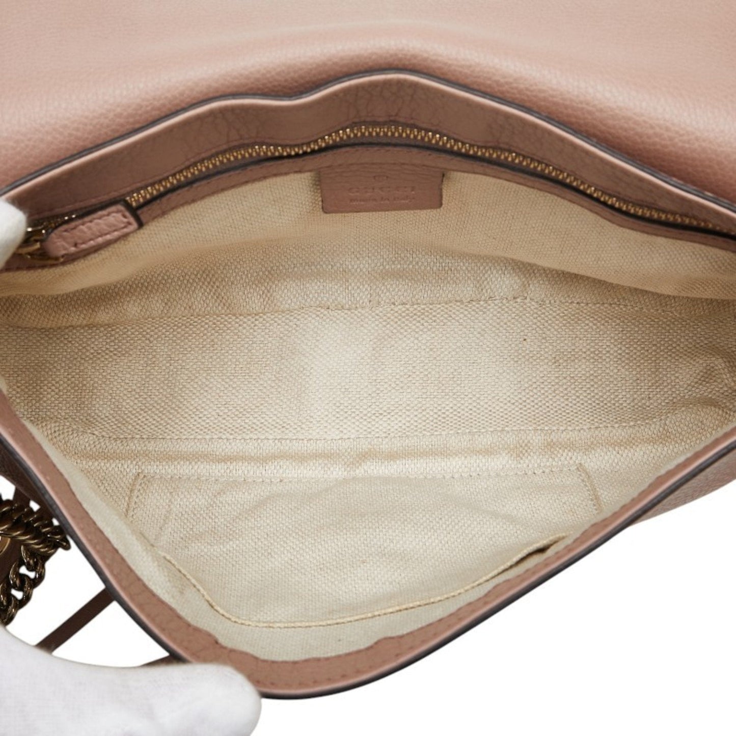 Gucci Pink Leather Shoulder Bag