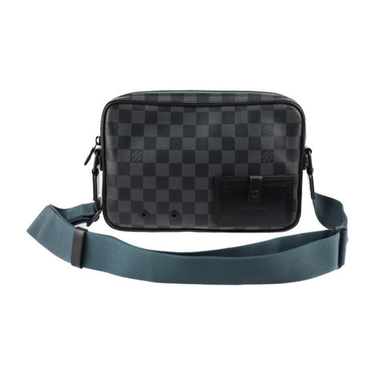 Louis Vuitton Damier Graphite Black Damier Graphite Leather Handbag Shoulder Bag ()