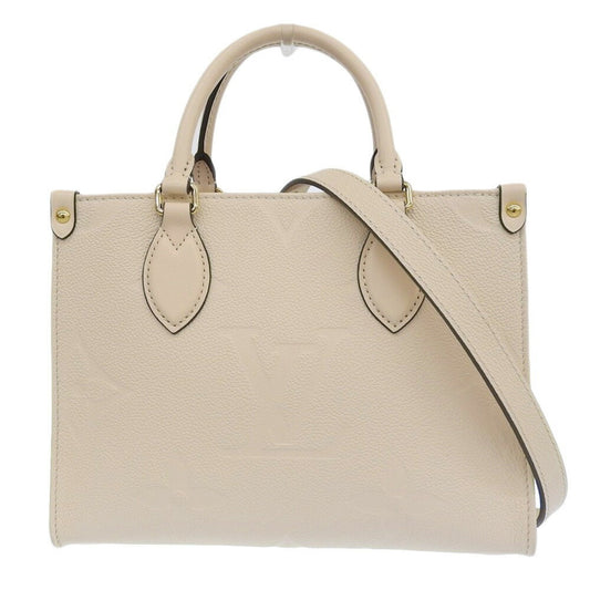 Louis Vuitton Cream Monogram Empreinte Handbag Shoulder Bag ()