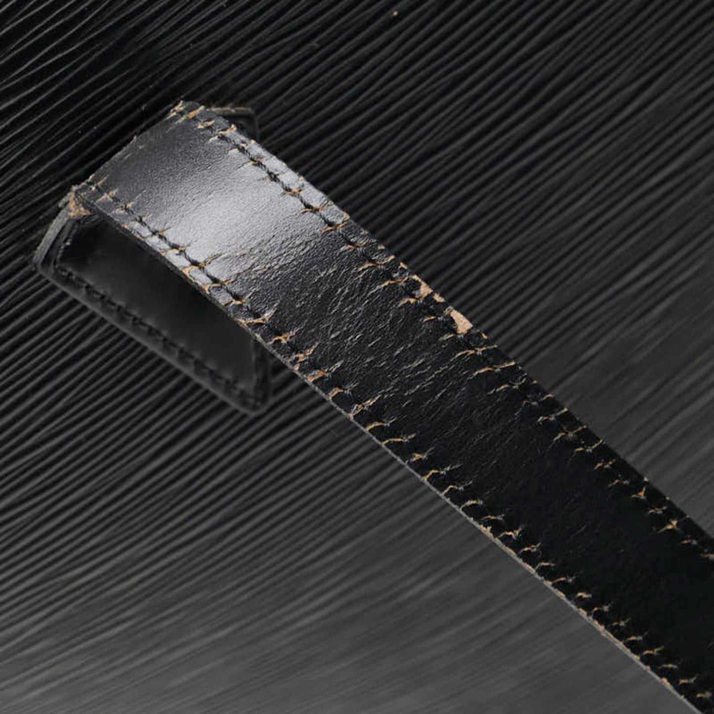 Louis Vuitton Black Noir Leather Handbag Shoulder Bag