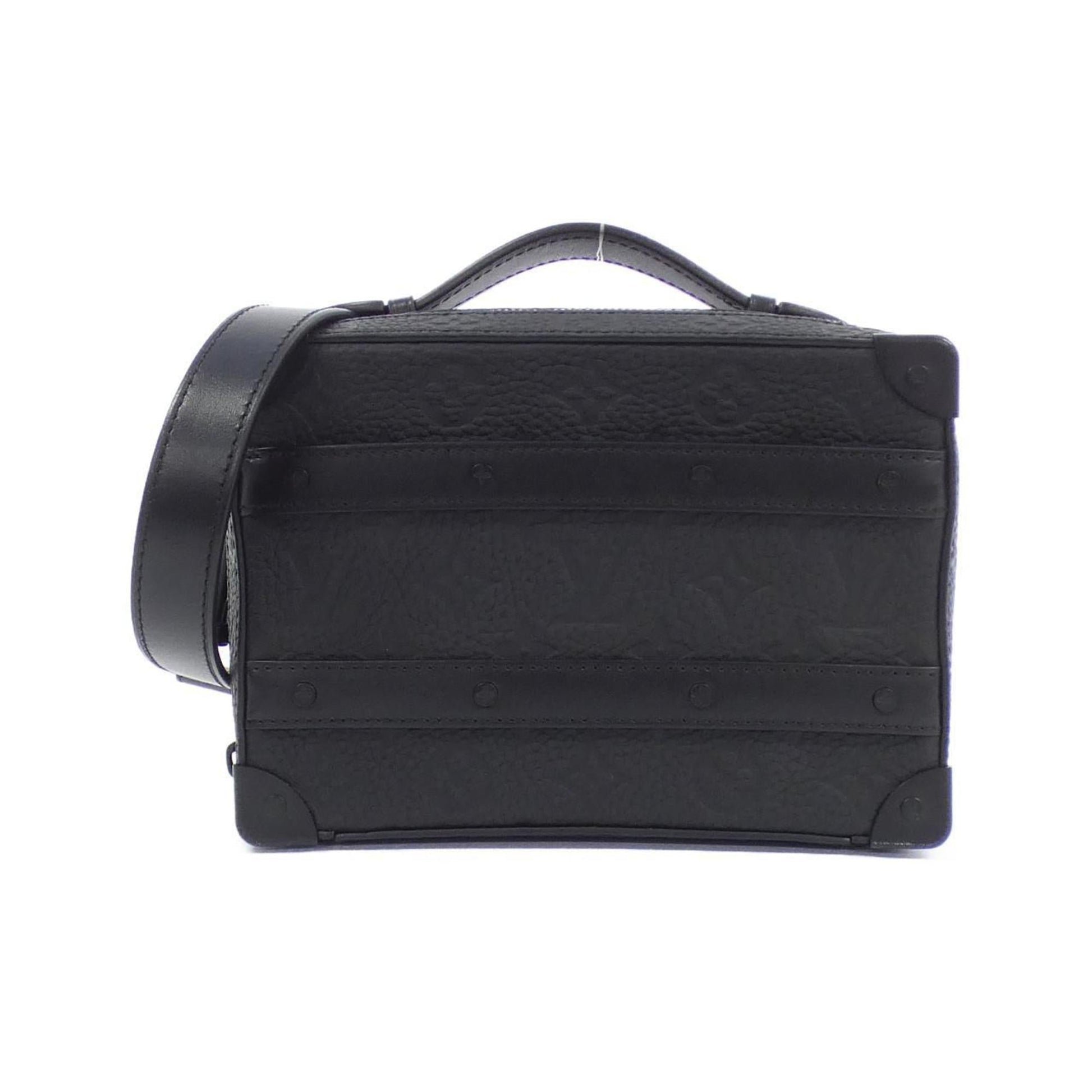 Louis Vuitton Black Leather Shoulder Bag ()