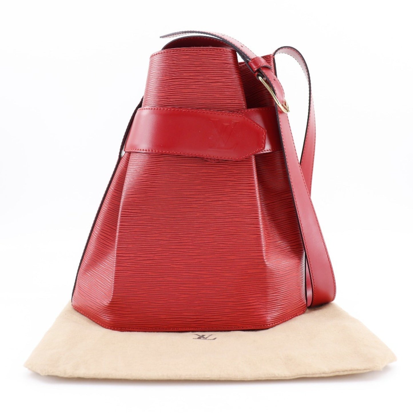 Louis Vuitton Castilian Red Red Color Epi Leather Shoulder Bag
