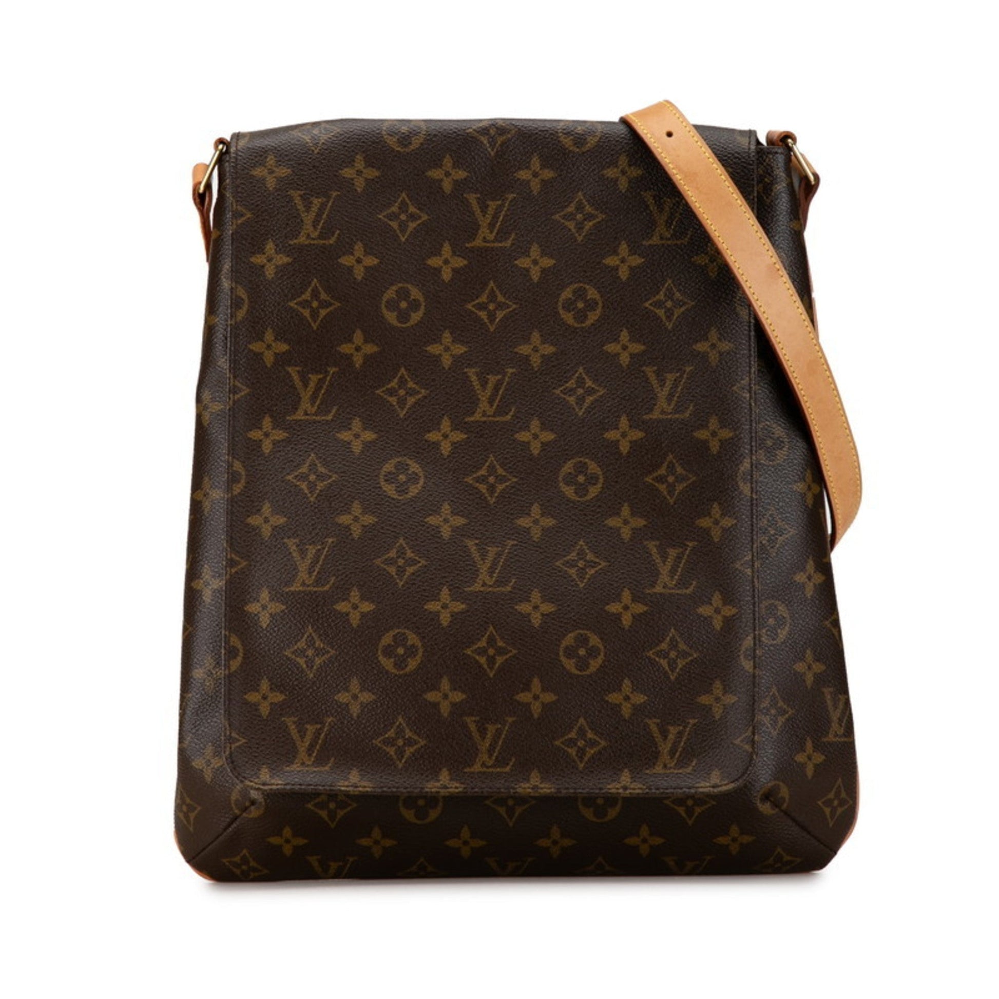 Louis Vuitton Brown Pvc Leather Pochette Pouch Shoulder Bag ()
