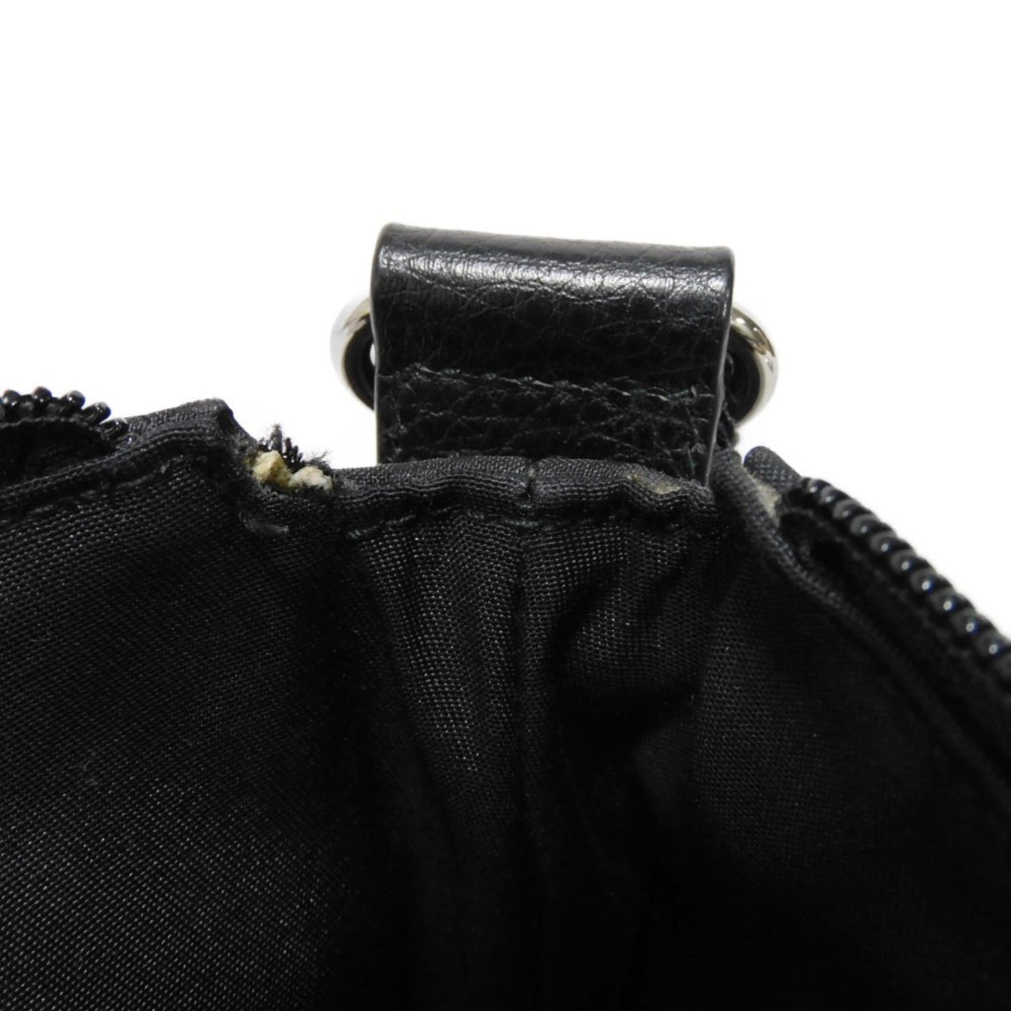 Gucci Black Nylon Canvas Leather Messenger Bag Shoulder Bag