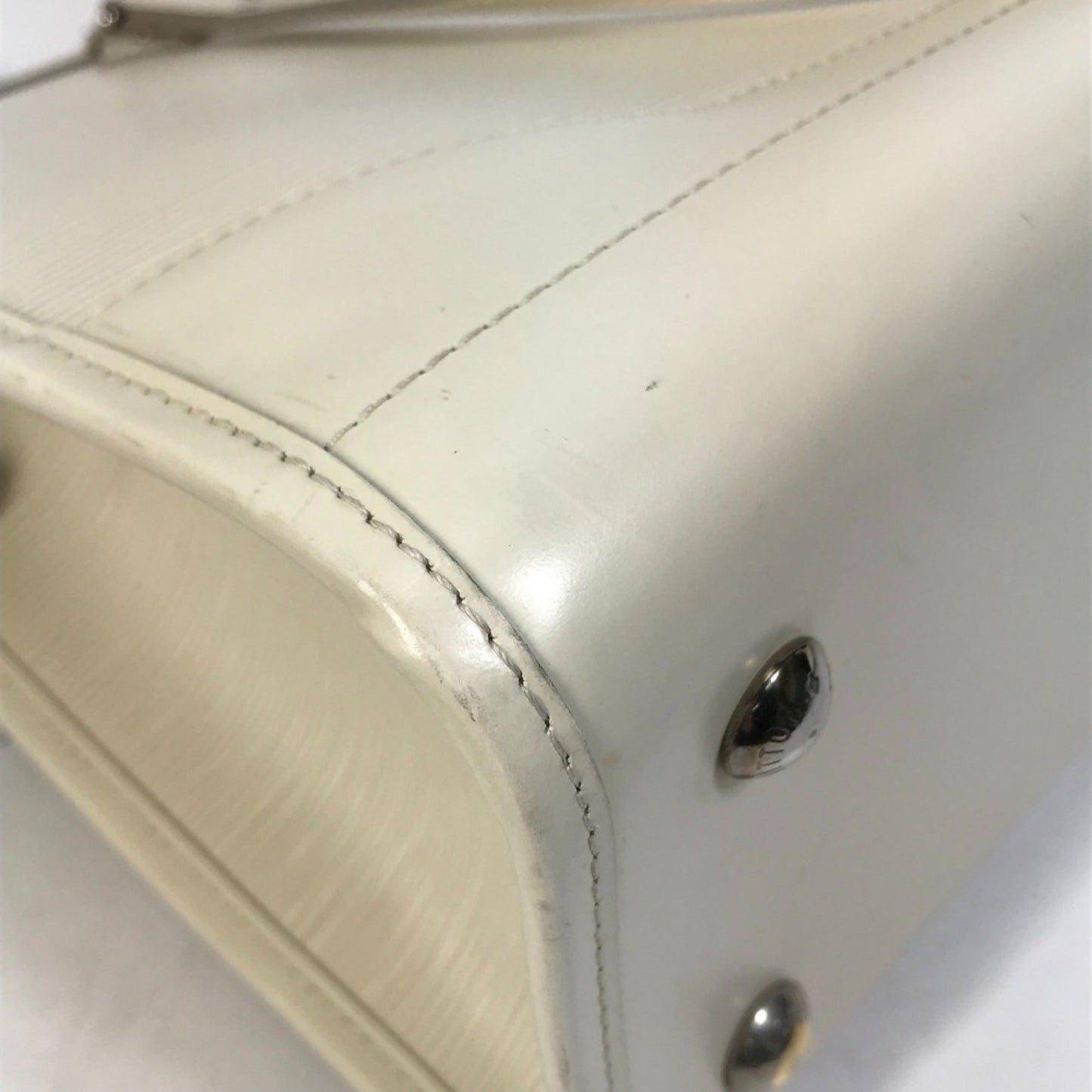 Louis Vuitton White Leather Shoulder Bag