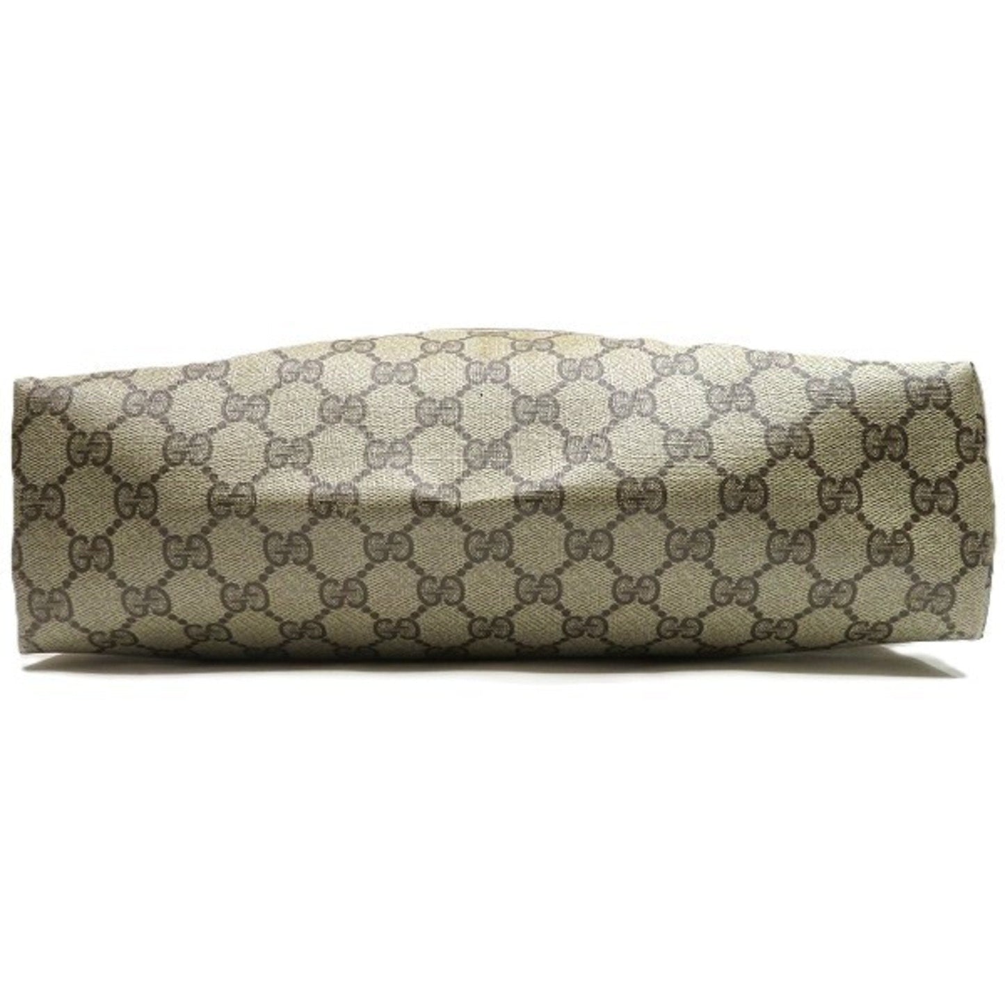 Gucci Beige Pvc Leather Shoulder Bag Tote Bag