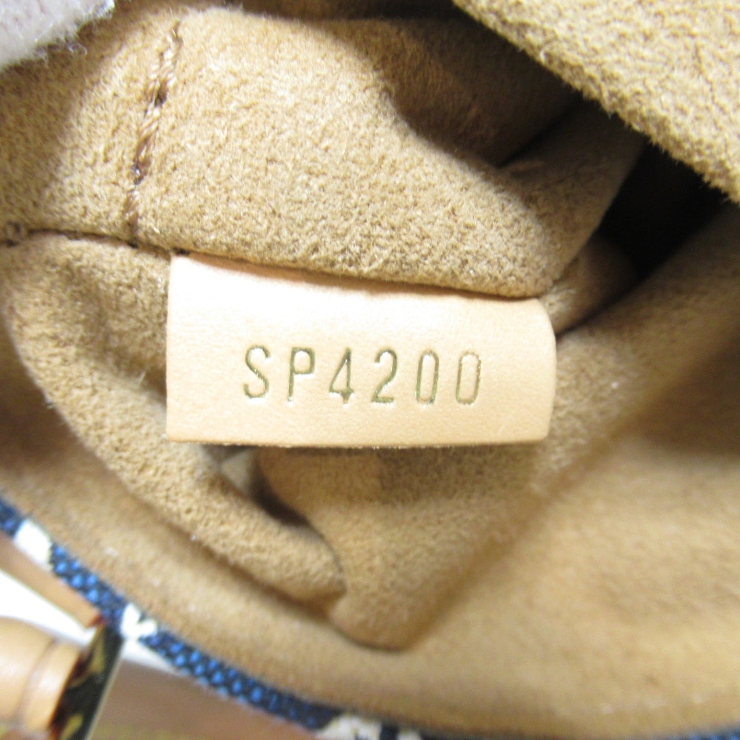 Louis Vuitton Blue Fabric Monogram Leather Shoulder Bag