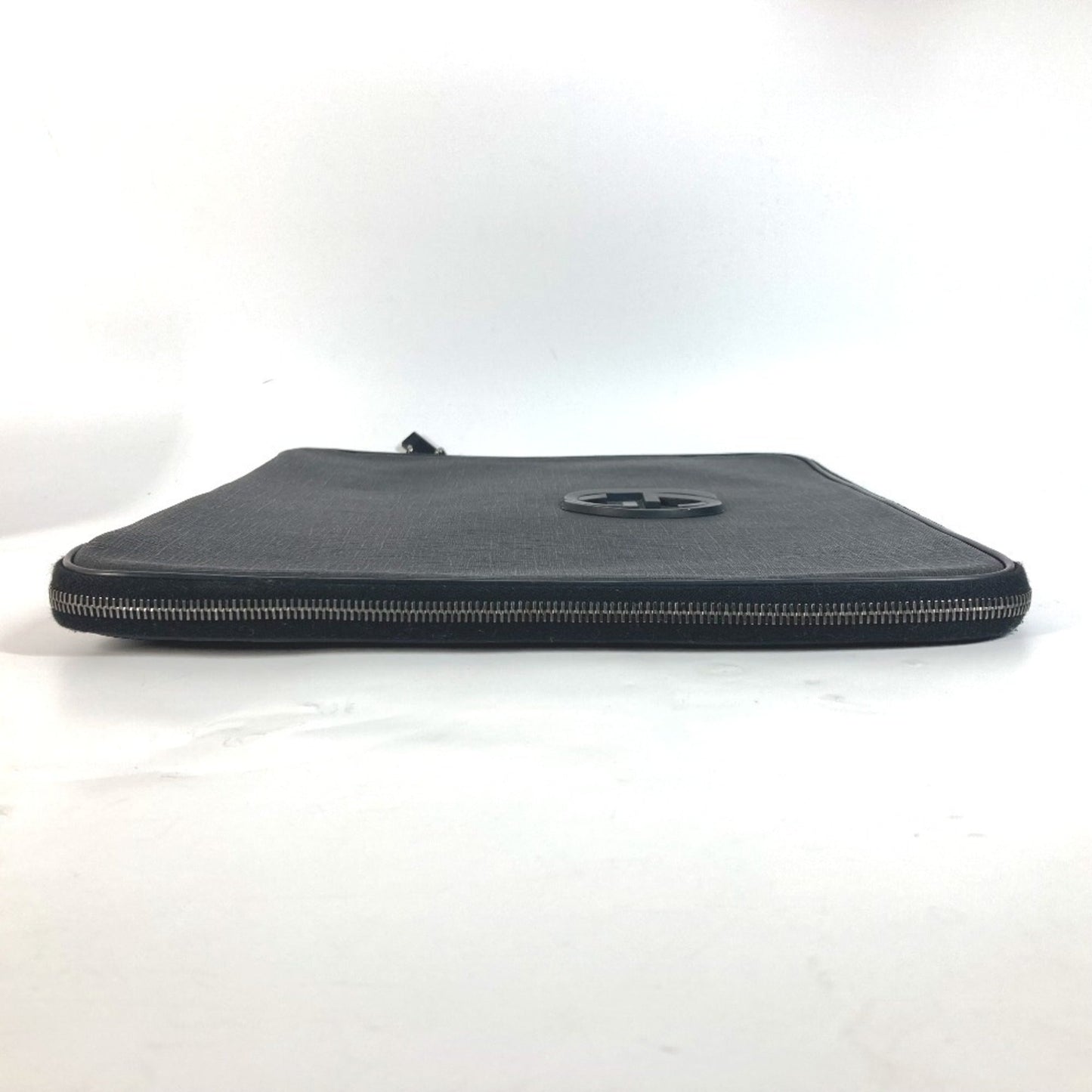 Gucci Black Pvc Leather Clutch Bag Laptop Bag