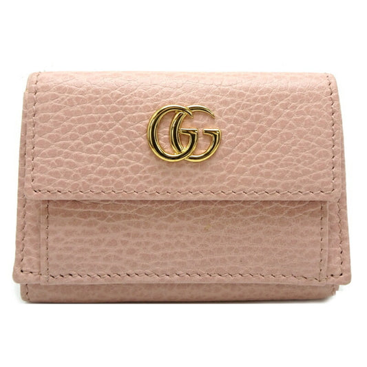 Gucci Pink Leather Wallet (Tri-Fold) ()