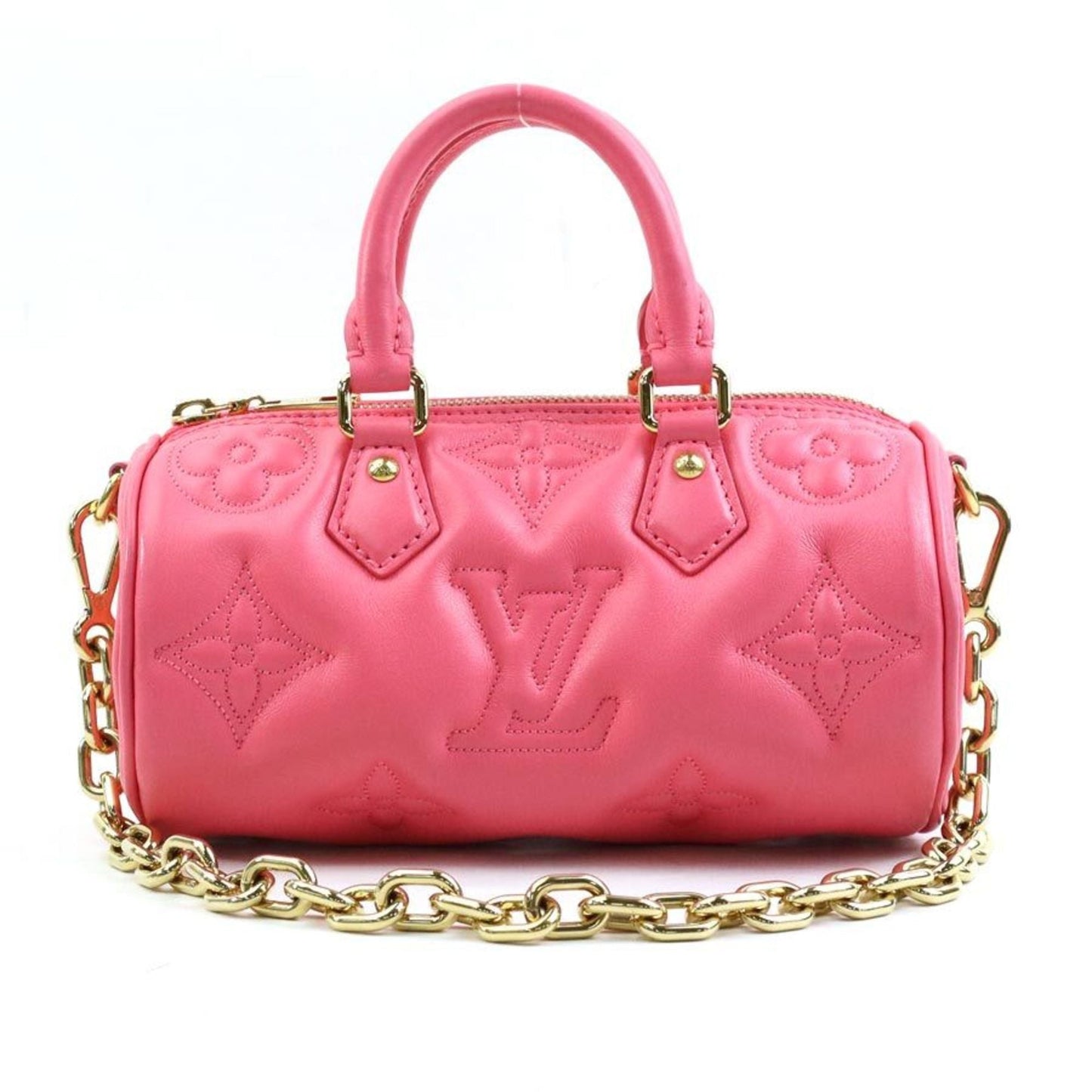 Louis Vuitton Pink Leather Handbag Shoulder Bag ()