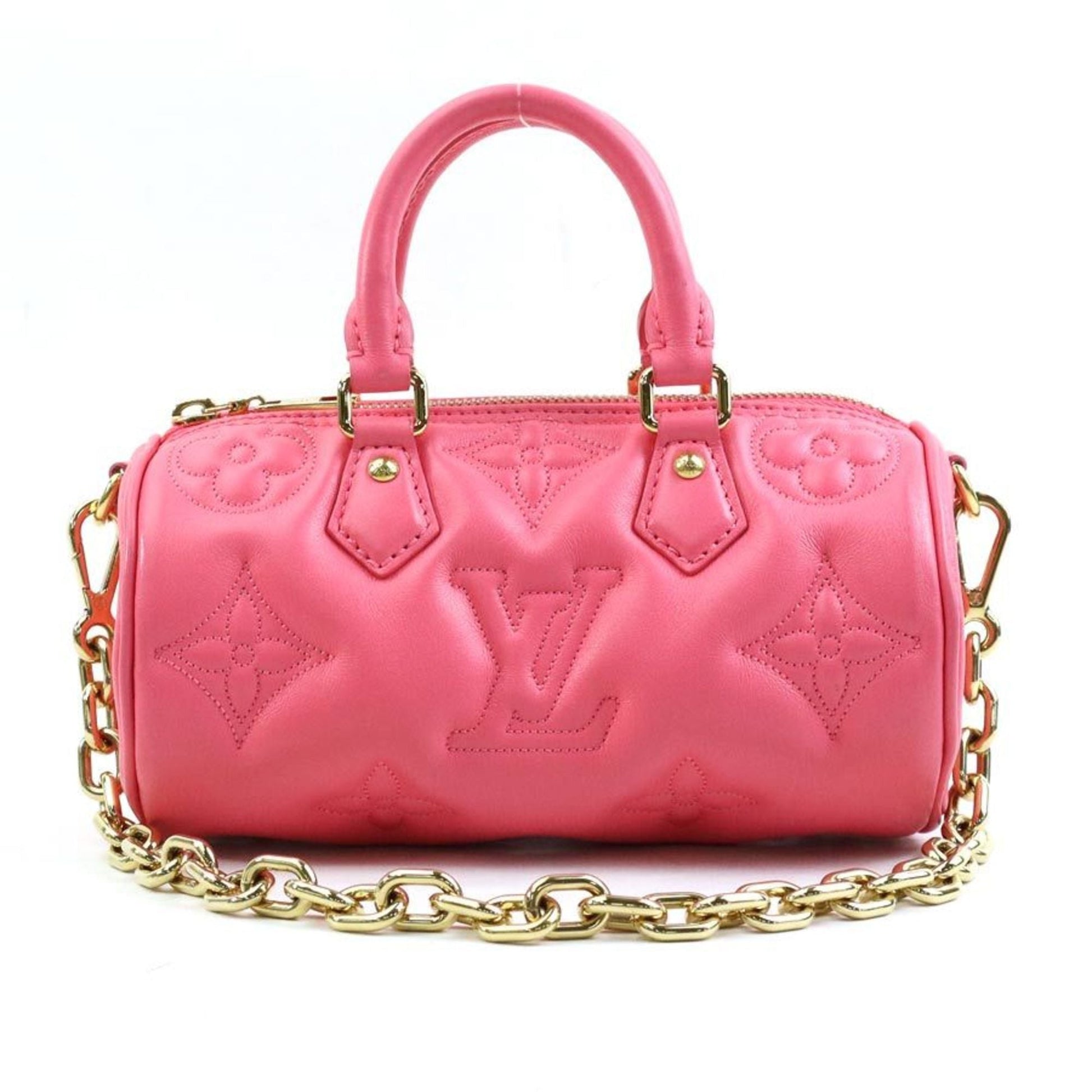 Louis Vuitton Pink Leather Handbag Shoulder Bag ()