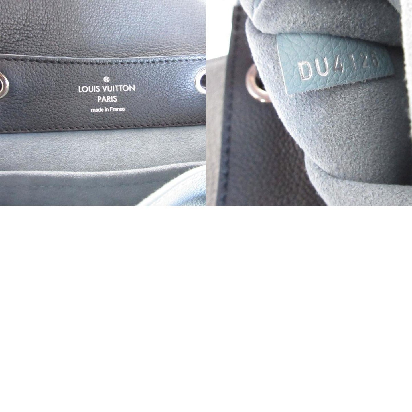 Louis Vuitton Black Blue Cuir Ombre Leather Backpack