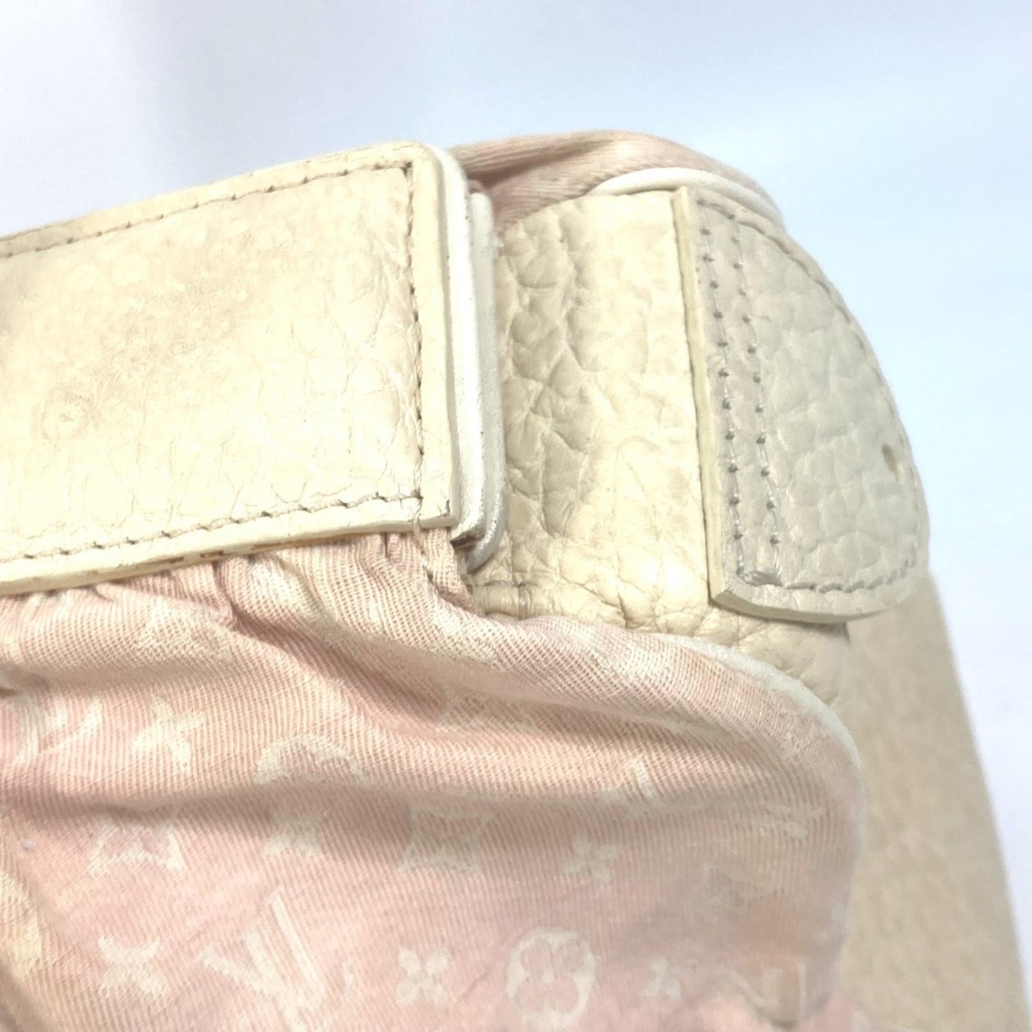 Louis Vuitton Pink Monogram Mini Lin Boston Bag Handbag Shoulder Bag