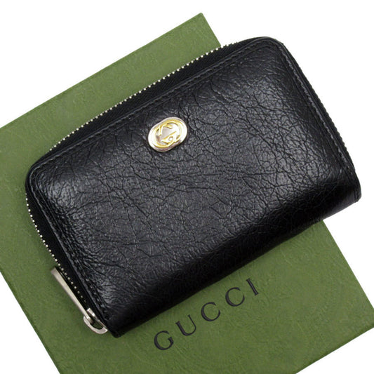Gucci Black Leather Coin Purse/Coin Case ()