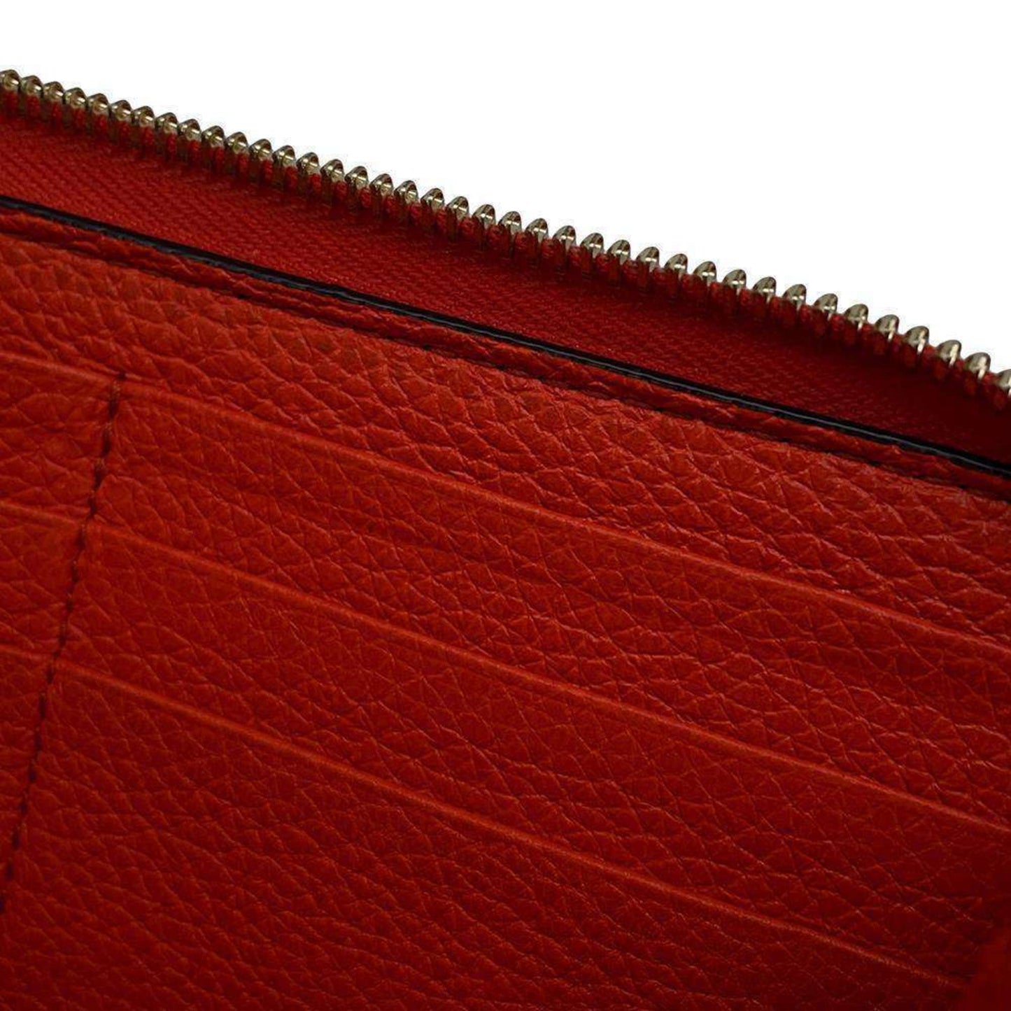 Gucci Orange Leather Long Wallet (Bi-Fold)