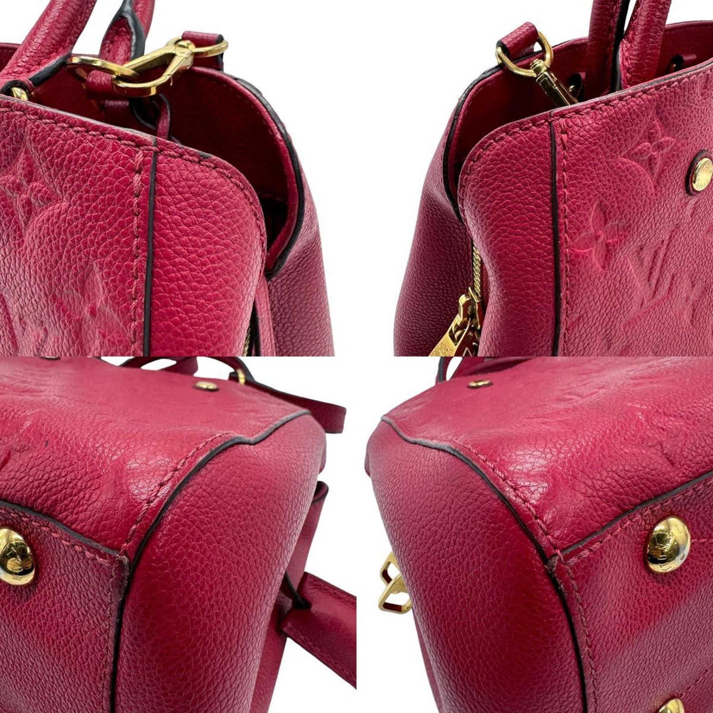 Louis Vuitton Red Color Monogram Empreinte Handbag Shoulder Bag