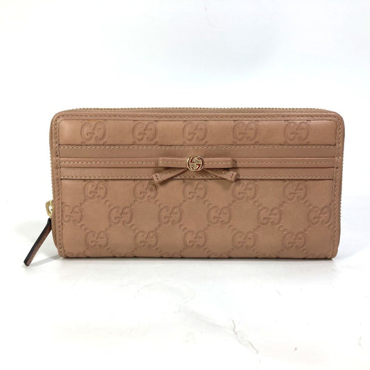 Gucci Pink Leather Long Wallet (Bi-Fold) ()