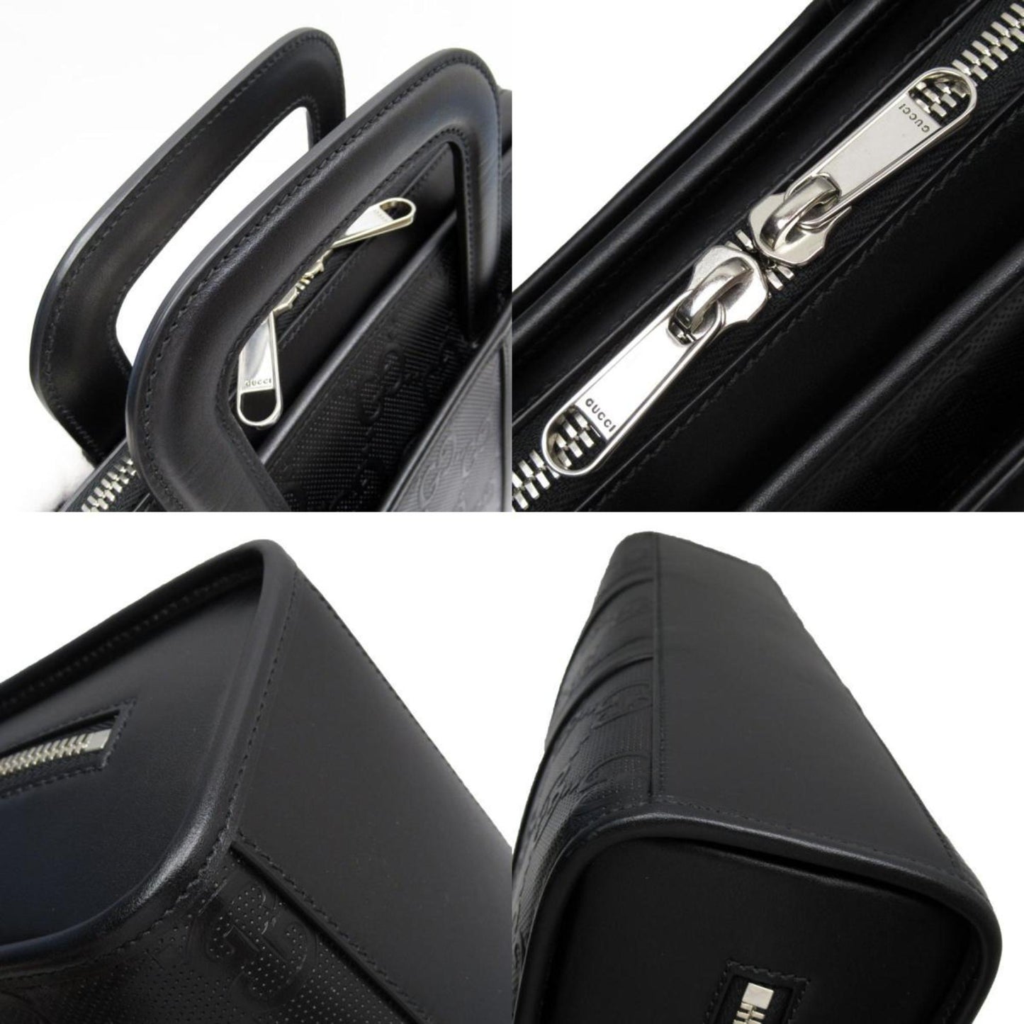 Gucci Black Leather Handbag Shoulder Bag