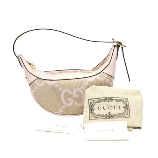 Gucci Pink Gg Canvas Handbag ()