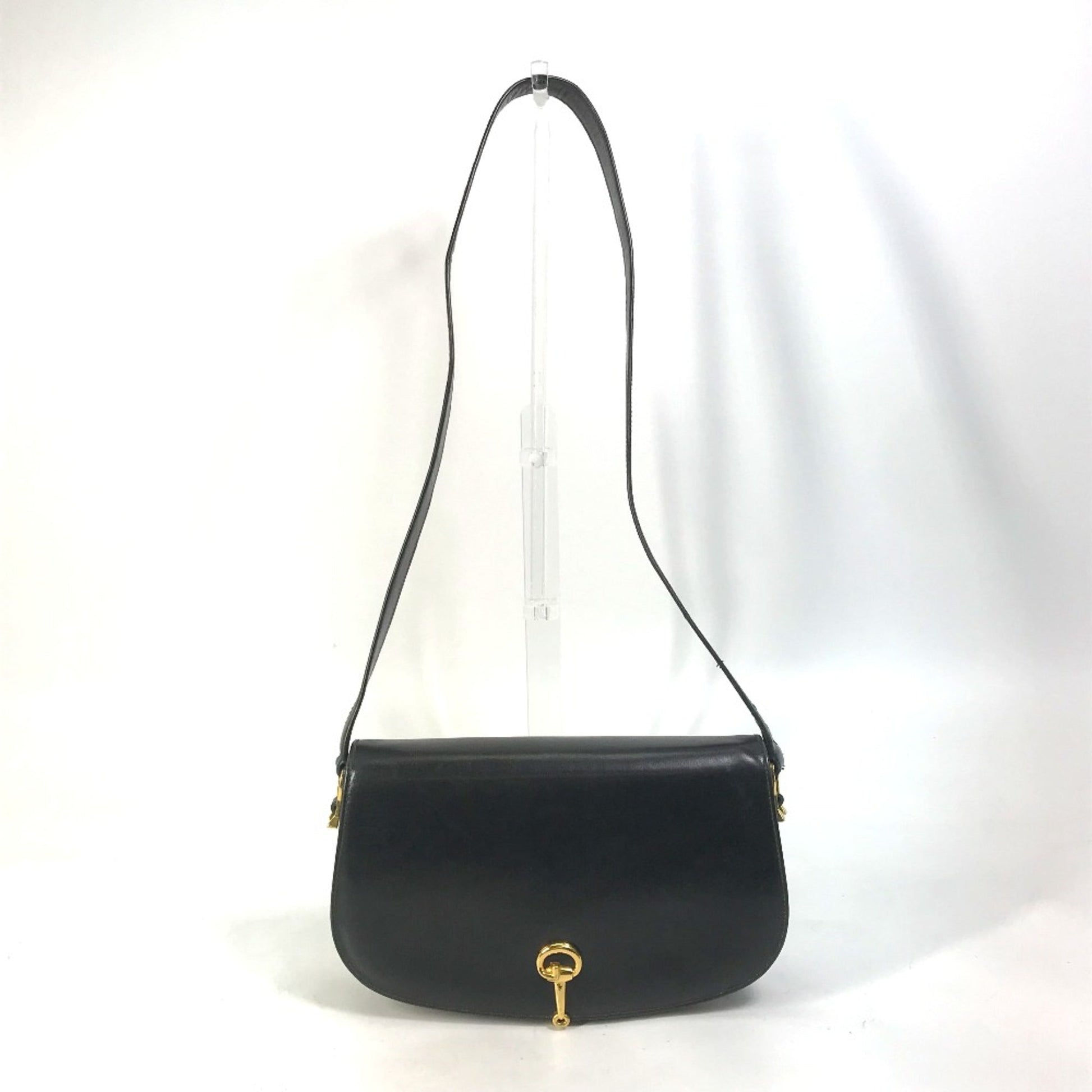 Gucci Black Leather Shoulder Bag ()