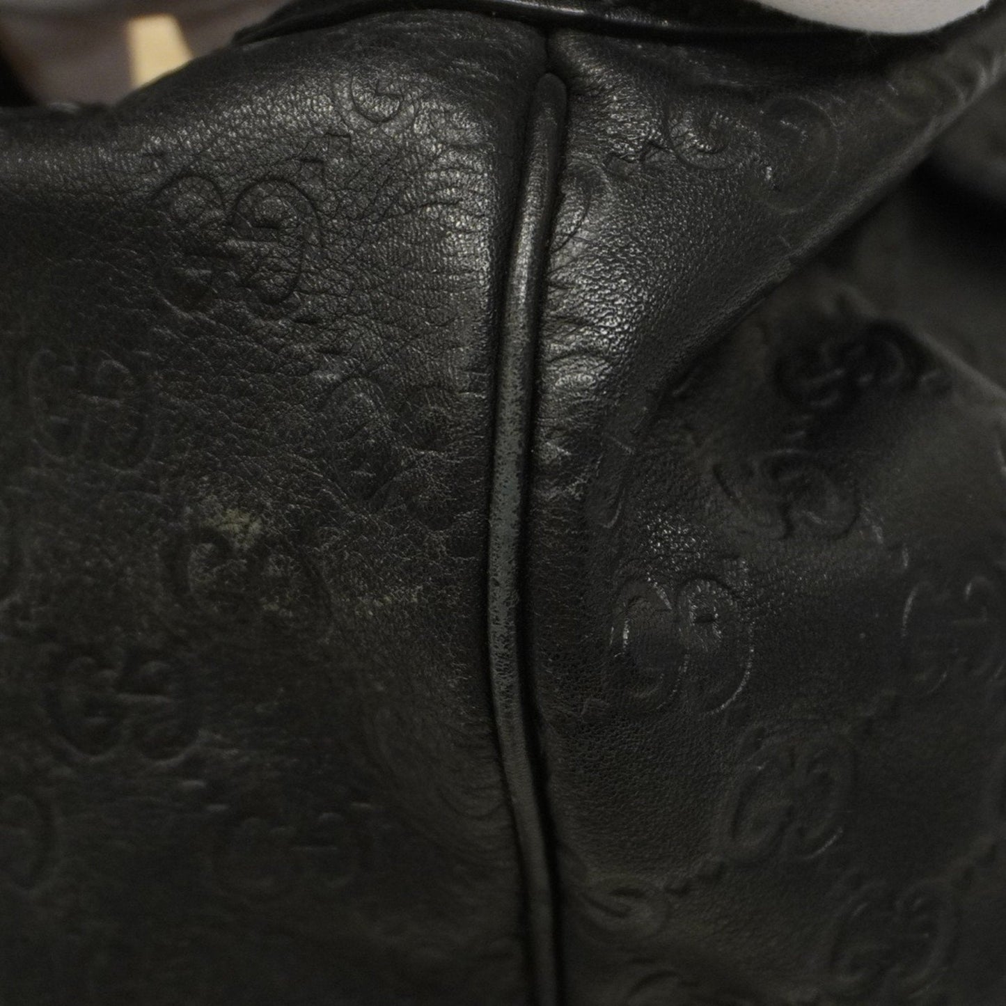 Gucci Black Leather Tote Bag